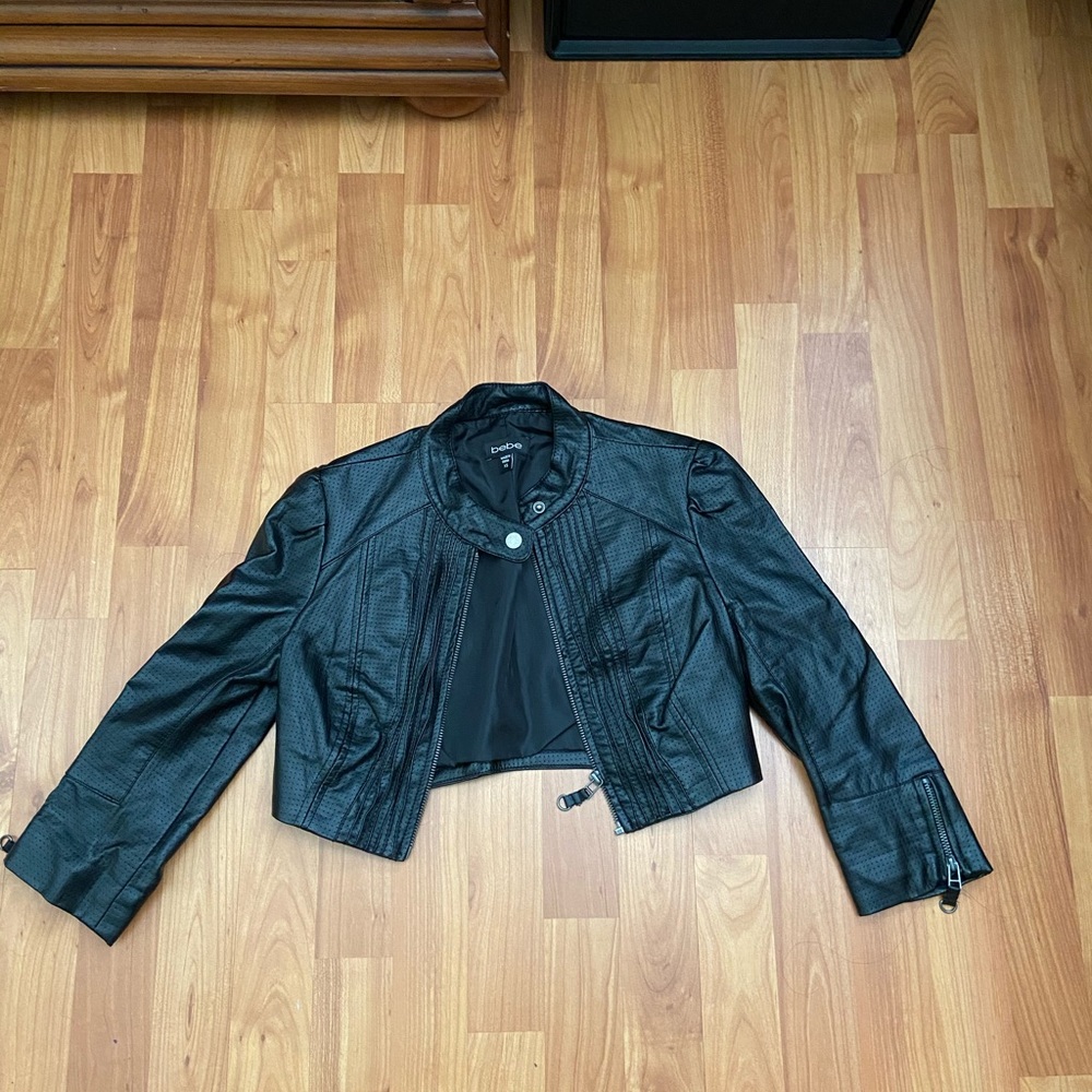 Faux leather jacket